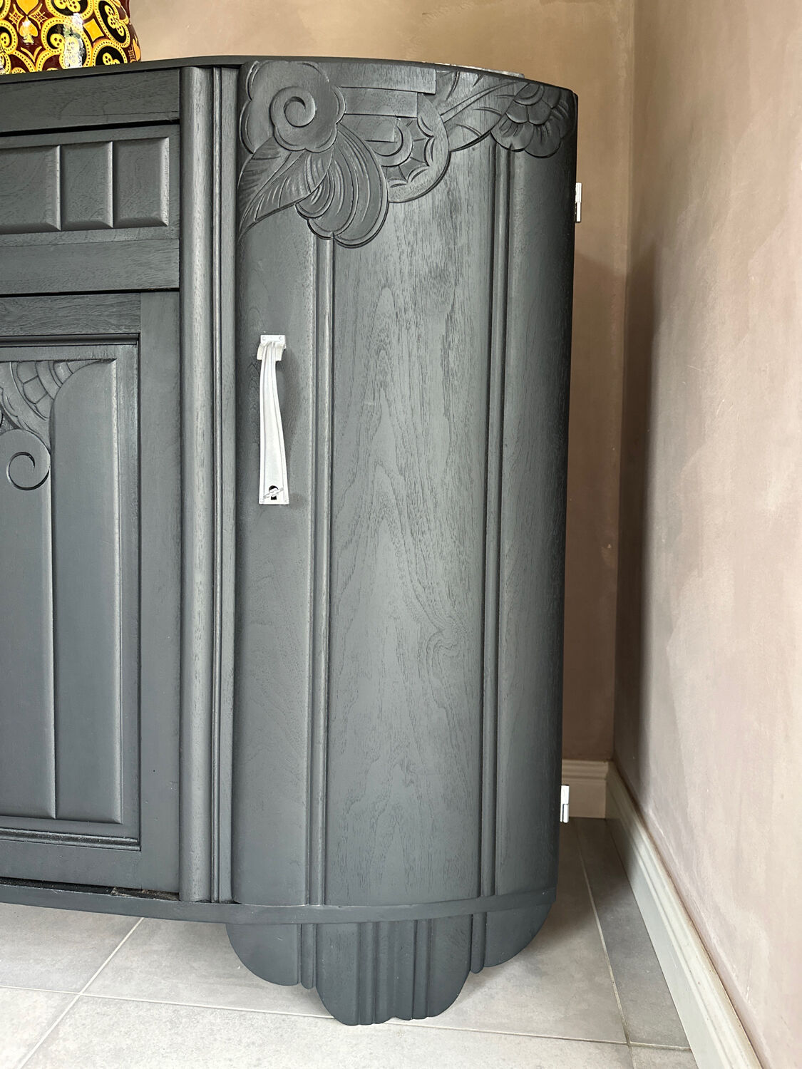 Black Art Deco Sideboard