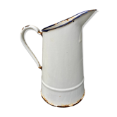 Pichet blanc tôle émaillée