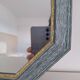 Miroir octogone bleu vintage