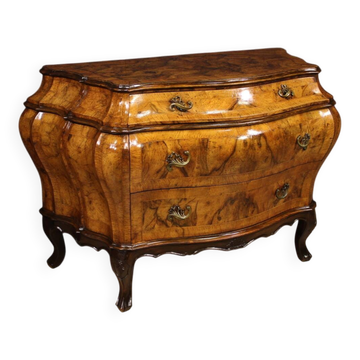 Commode en bois vénitienne du 20ème siècle