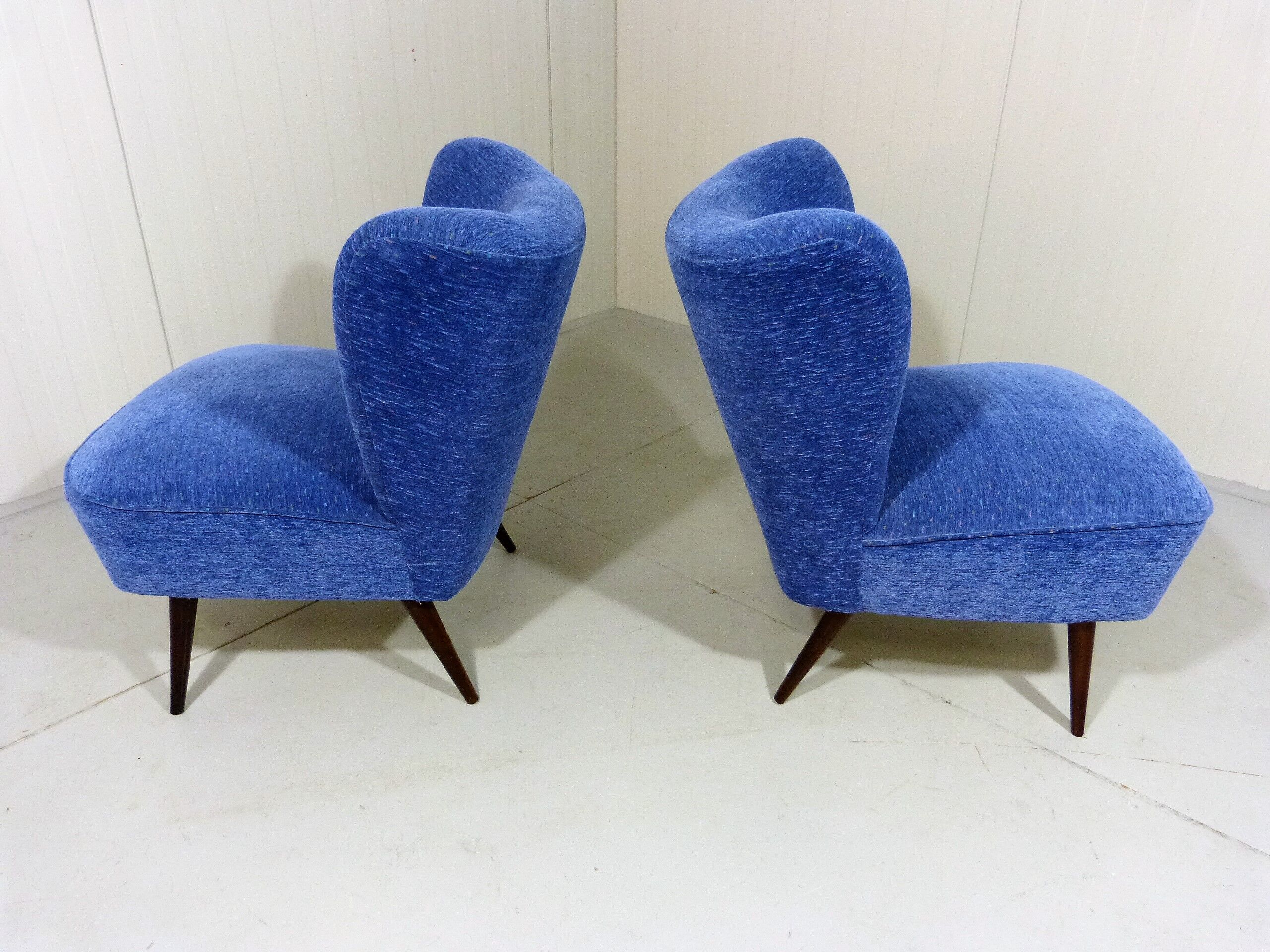 Set of 2 cocktail chairs, 1960's