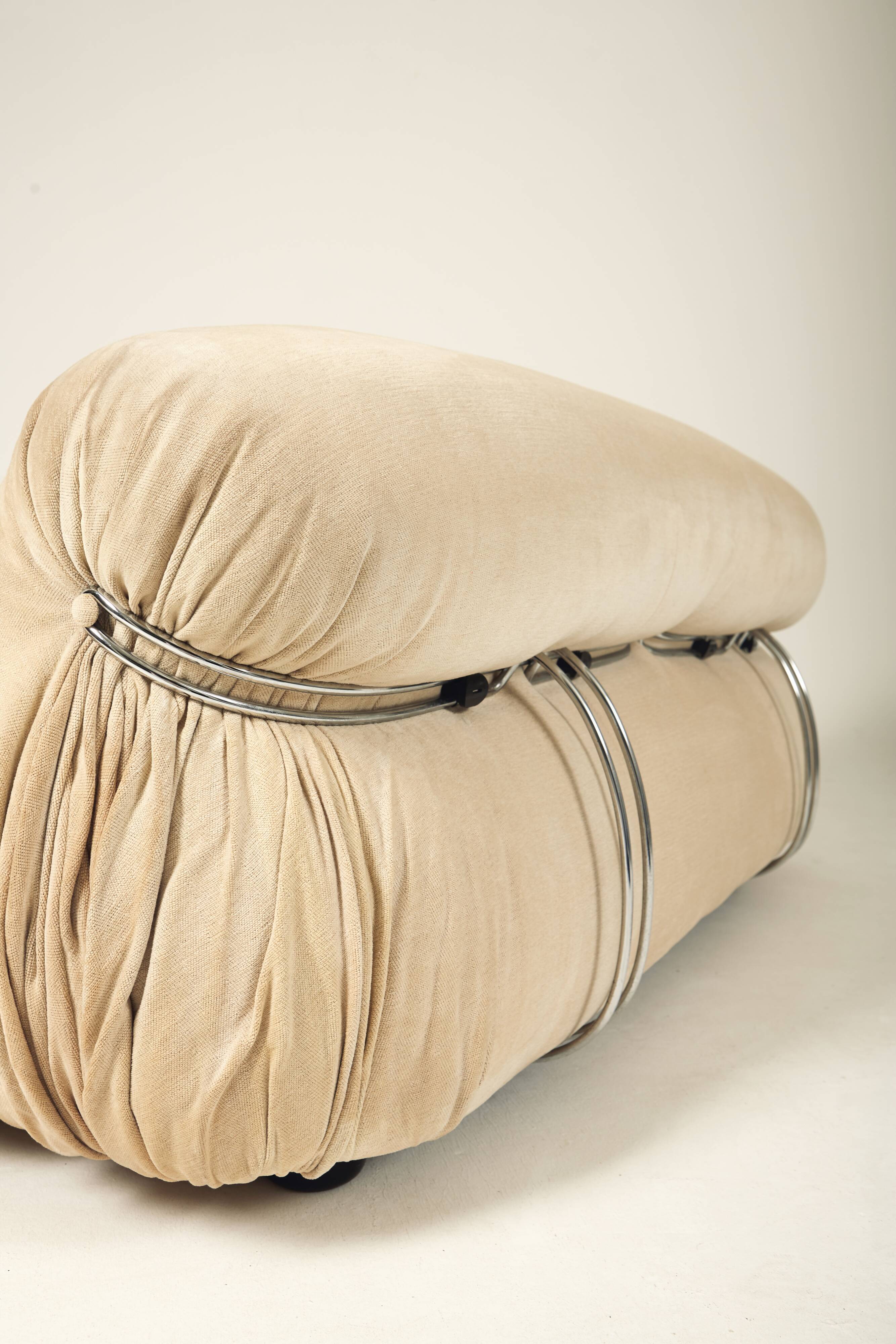 Canapé "soriana" vintage par Afra & Tobia Scarpa pour Cassina Italie 1970