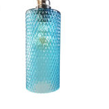 Lampe baladeuse en verre bleu vintage