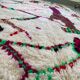 Moroccan Berber rug in cream wool, abstract patterns - 263x160 cm