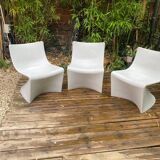 3 Space armchairs by Pinaffo and Scagnellato