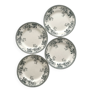 4 assiettes à dessert - choisy roi