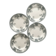 4 dessert plates ironstone "Liserons" Choisy le Roi