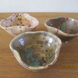 3 ceramic bowls signed Buchtal 70s