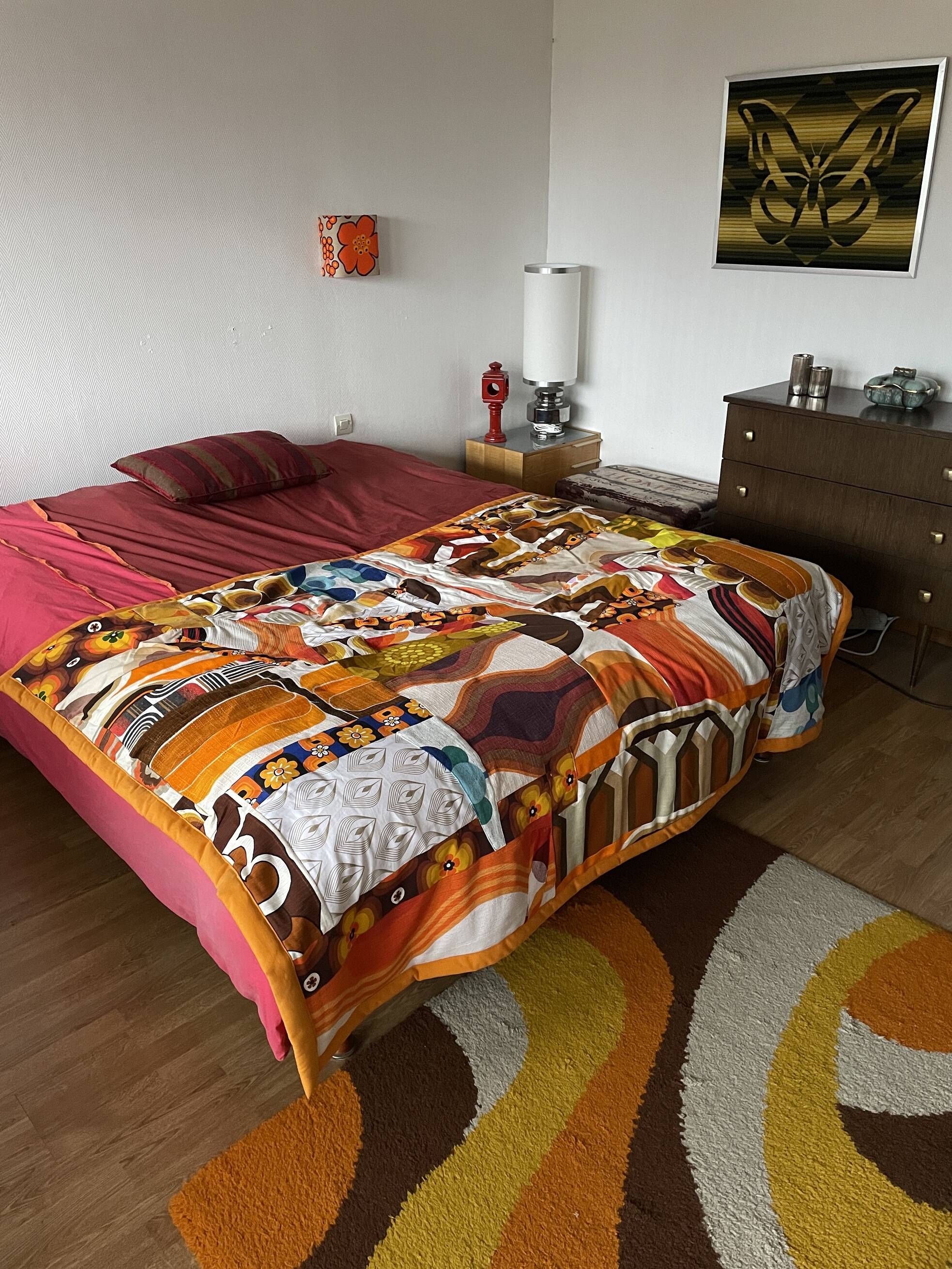 Couverture en patchwork vintage