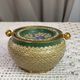 Enamelled brass ashtray