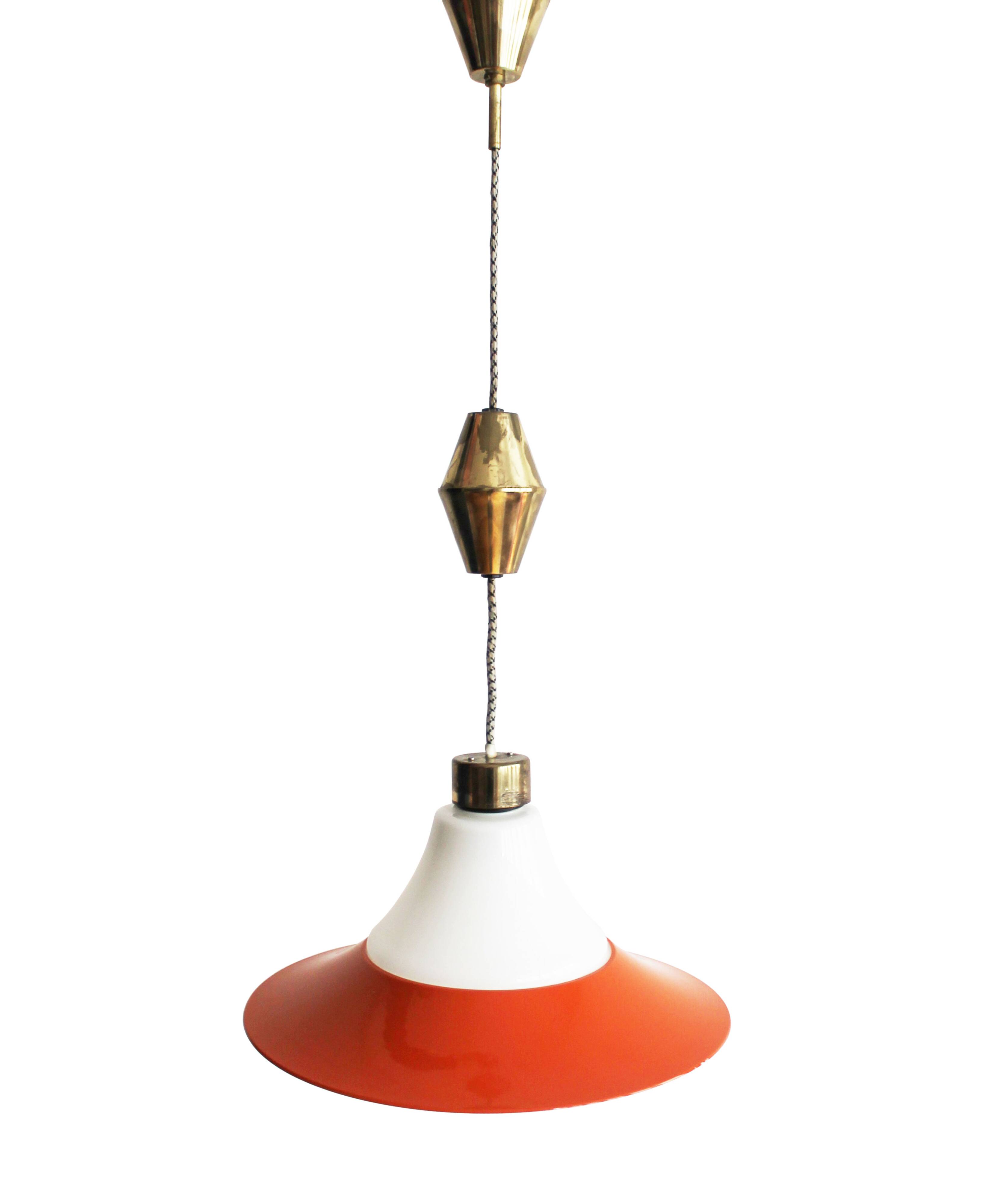 Vintage 1960s Adjustable Ceiling Lamp