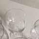 Old crystal foot glasses