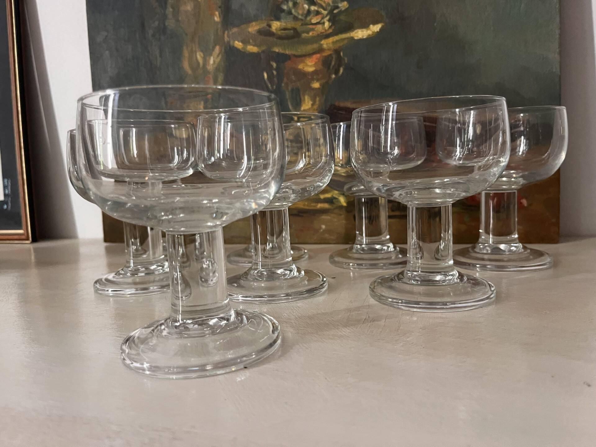 8 Verres années 70