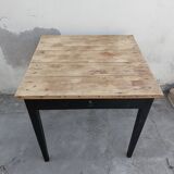 Black patinated old farmhouse table