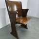 1950s Vintage Cinema Chair Beech Wood Theater Seat Armchair