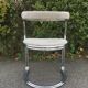 Chrome steel tube chair and fabric, 1970s