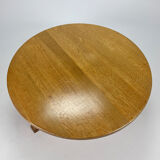 Table basse moderniste en chêne, années 1960