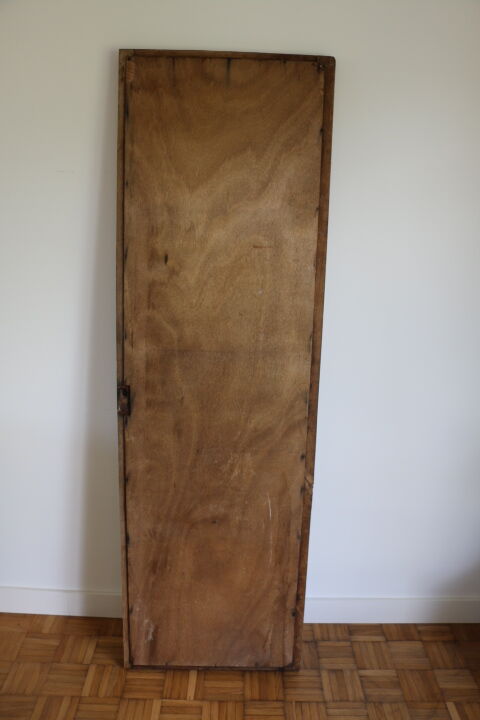 Miroir bois brut biseauté