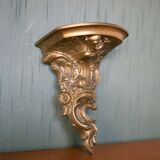 Rococo bronze wall console, small wall shelf, wall light, interior decoration