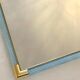 Contemporary Italian-Style Light Blue Mirror with Torchon-Torciglione