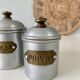 2 pots aluminium