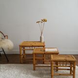 Pull out tables in banbou
