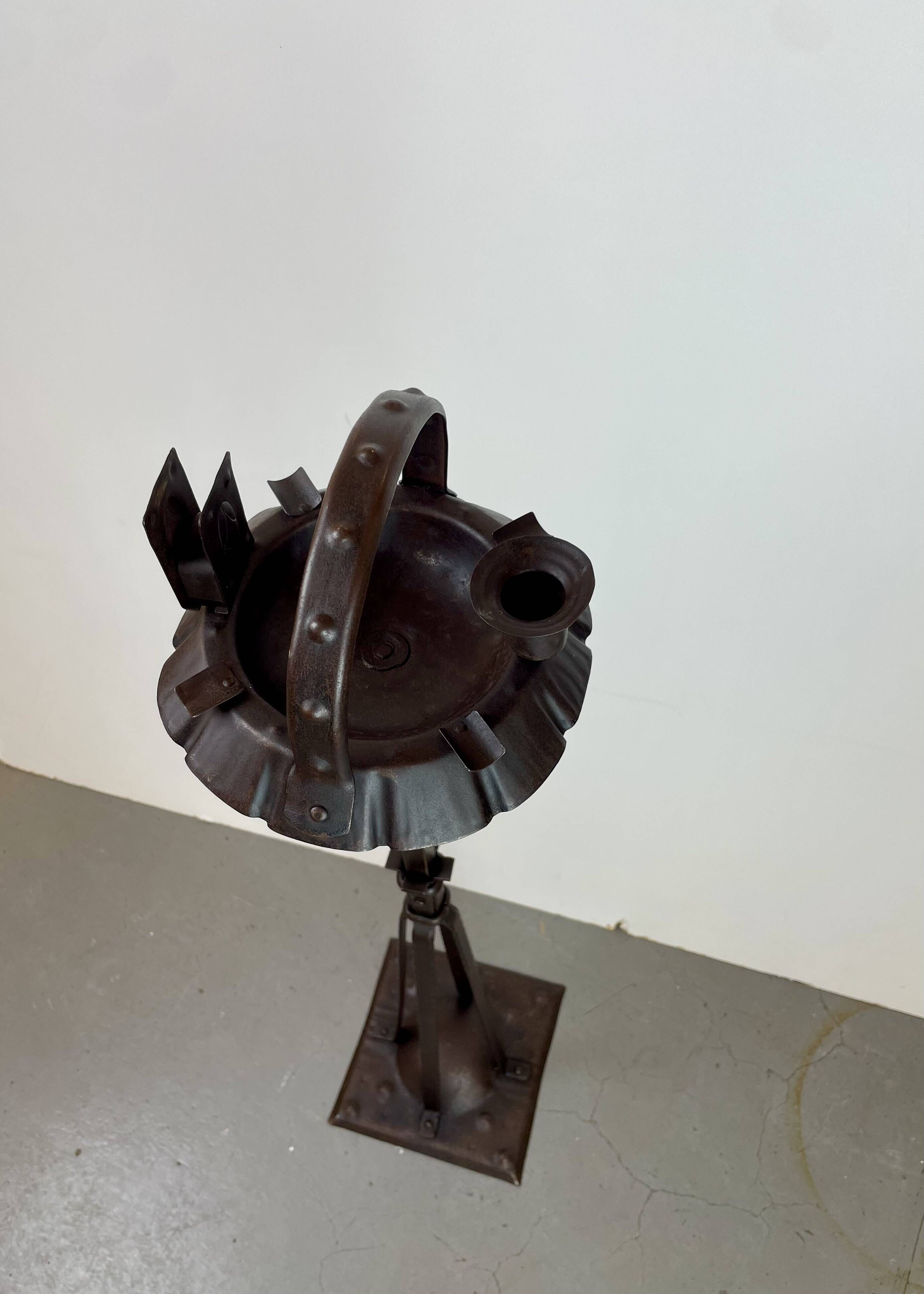 Arts & Crafts Standing Ashtray by Hugo Berger as Goberg, Germany, 1900s