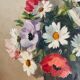 Painting, still life with wildflowers by surgeon 20th century