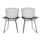 Pair of vintage Bertoia Wire chairs