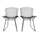 Pair of vintage Bertoia Wire chairs