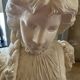 Bust of a young girl with long braids, Art Nouveau style