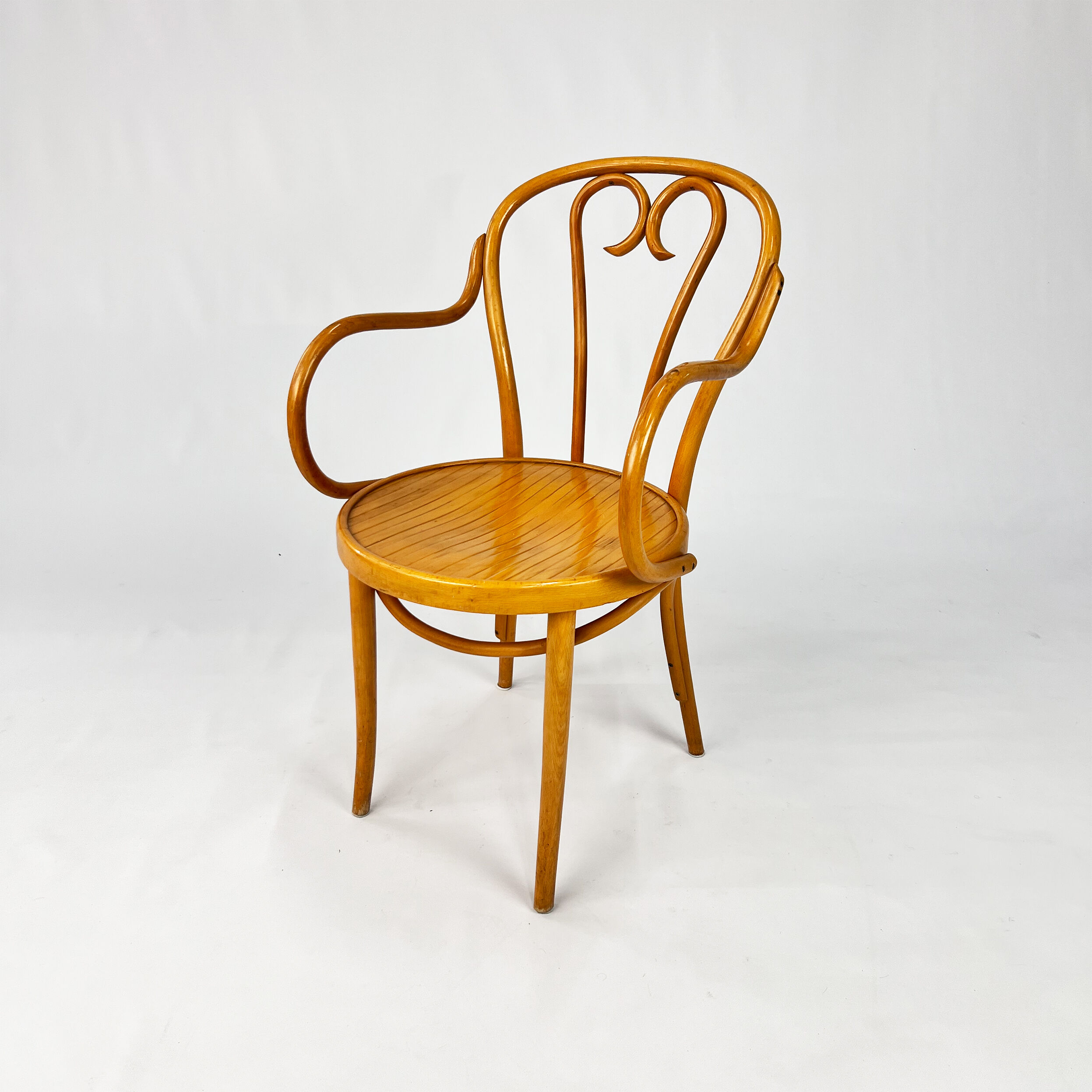 Bentwood armchair By Zpm Radomsko, 1950s