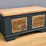 Painted Pine Chest, Eastern Europe – Late 19th Century