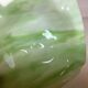 Green glass paste ashtray/trinket tray