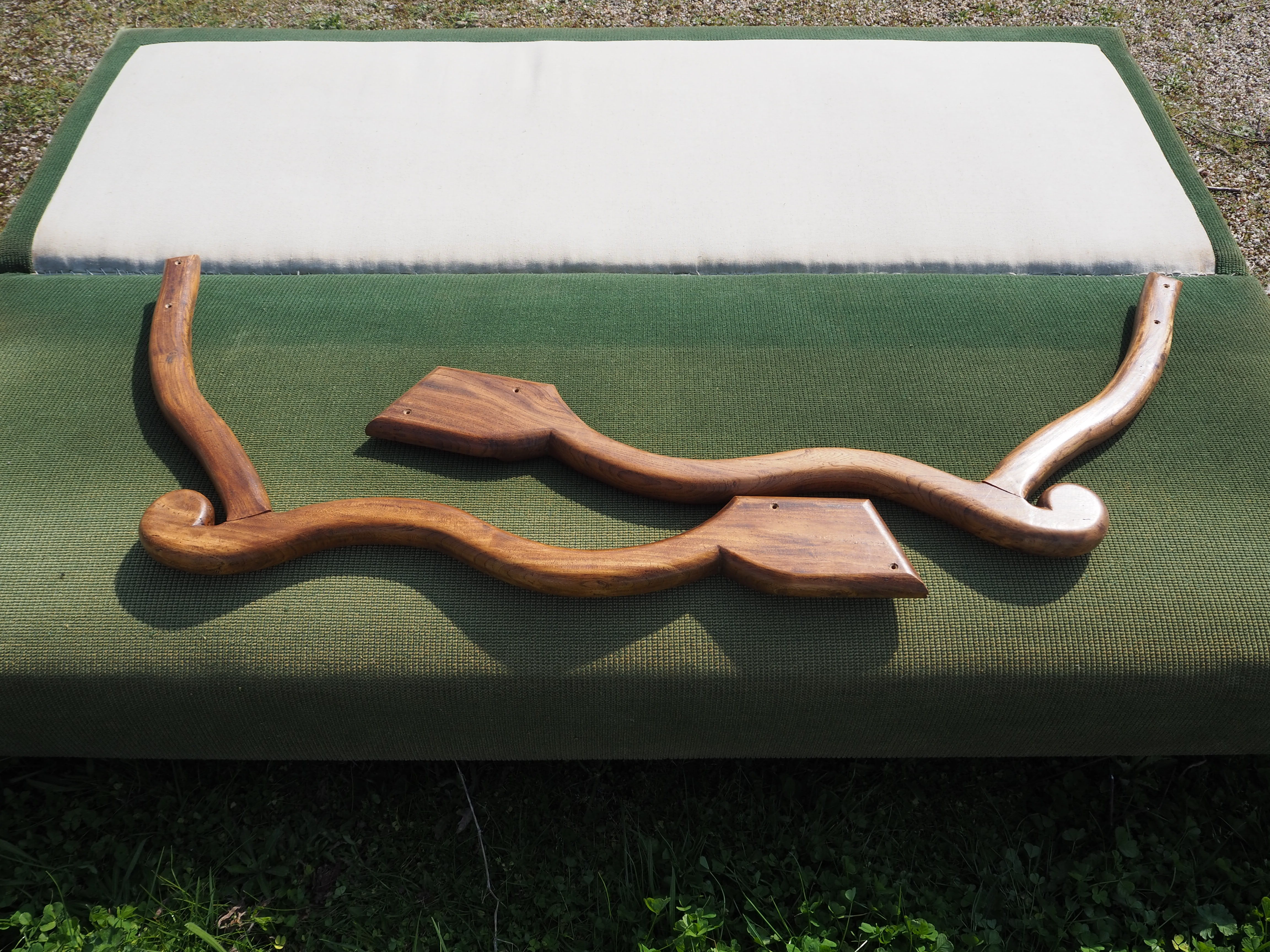 Louis XIII Style Convertible Sofa Sheep Bones