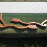 Louis XIII Style Convertible Sofa Sheep Bones