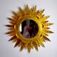 Miroir soleil, gilded metal with gold leaf, Italy, 1960