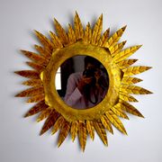 Miroir soleil, gilded metal with gold leaf, Italy, 1960