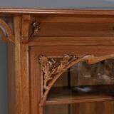 Blond Mahogany Bookcase, Art Nouveau – Early 20th Century