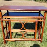 Bamboo and rattan desk