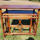 Bureau en bambou et rotin