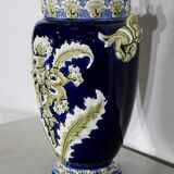 Earthenware vase, faience factory of fives lille - early twentieth century