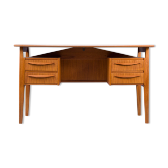 Mid-Century Teak Desk by Gunnar Nielsen Tibergaard, Denmark