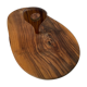 Olive wood cheese platter with knife (probably not original)