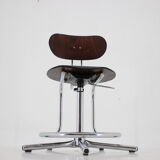 Chaise pivotante réglable des années 1970, Tchécoslovaquie