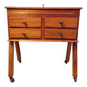 Vintage console table with 4 drawers