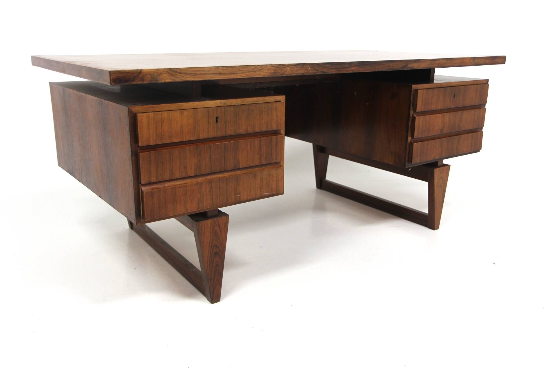 Bureau scandinave en palissandre, Illum Wikkelsø, Danemark, 1960