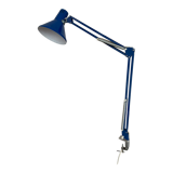 Vintage, architect lamp, articulated lamp, Twist brand, Model T1, 1970s, blue, décor