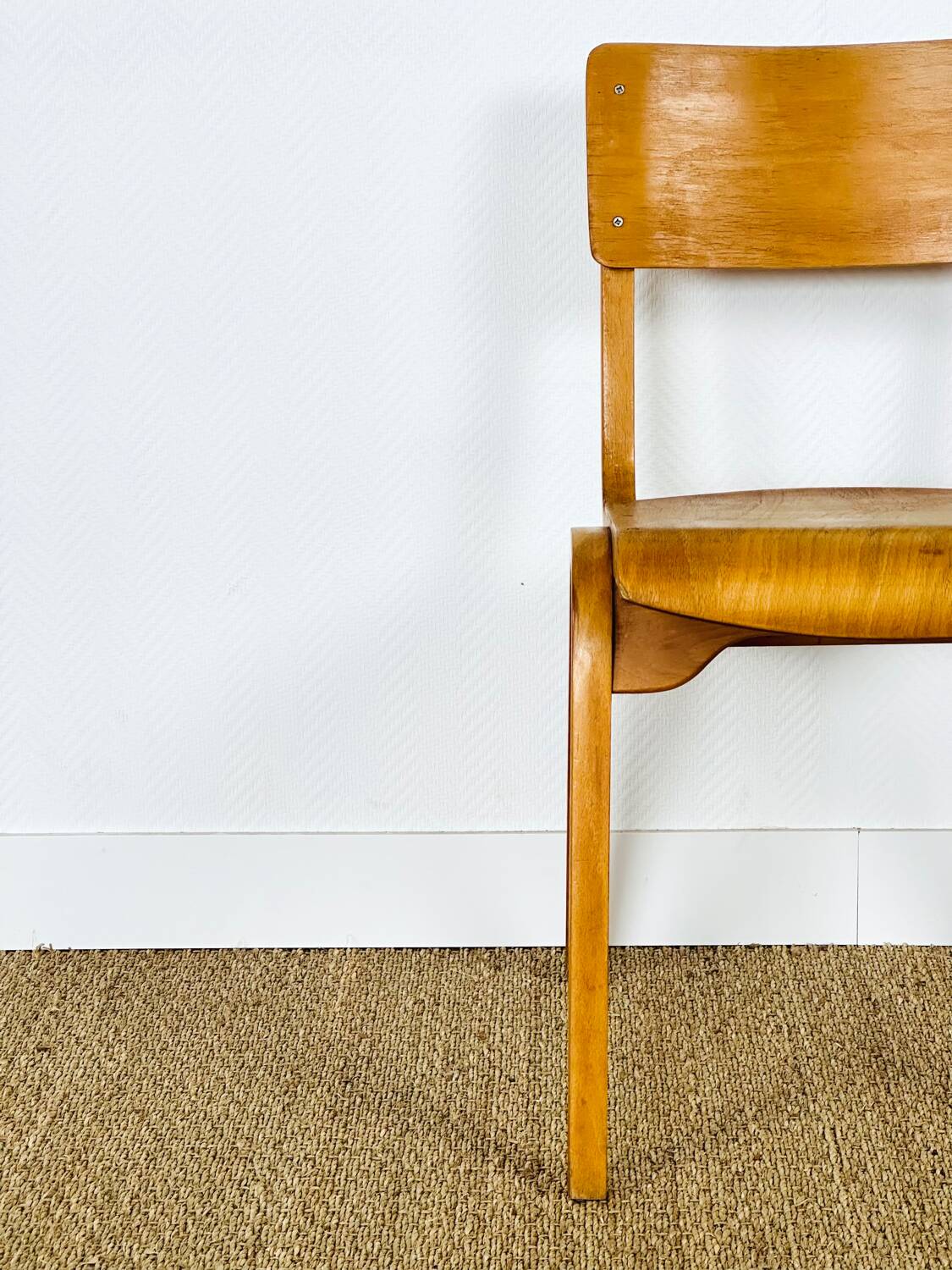 2 school chairs from the 1960s