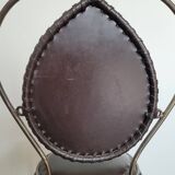 Metal and leather chair